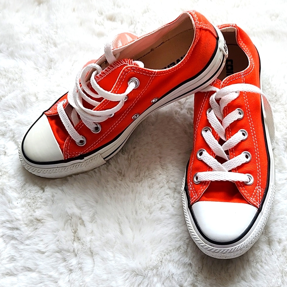 Converse All Star, size 6 women's, orange